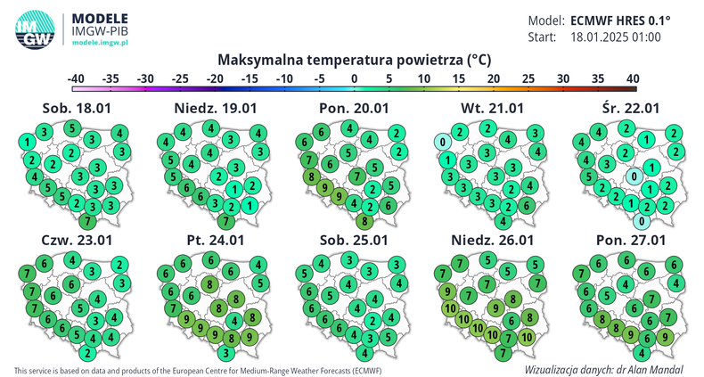 Temperatura w kolejnych dniach może sięgnąć nawet 10 st. C