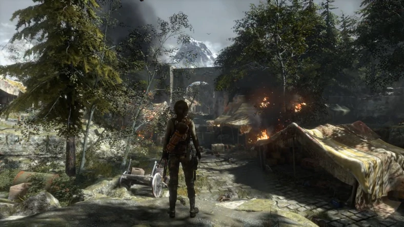 Rise of the Tomb Raider - Scena 2 - GeForce Now 10 Mb/s