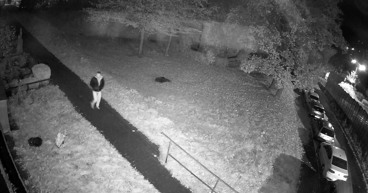 Zaatakował młode małżeństwo na środku ulicy. Policja szuka tego mężczyzny w jasnych spodniach