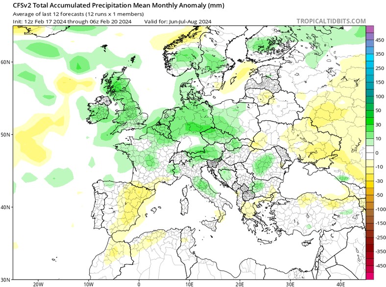 Również lato zapowiada się mokro. Najczęściej padać będzie w lipcu