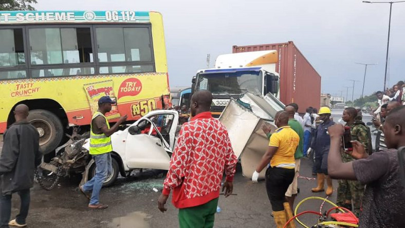 Image result for Several Injured as Multiple Accidents on Otedola Bridge Claim Two