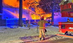 Wielki pożar w Raciborzu. Spłonęły hale z drewnem i lakierami. To było podpalenie?