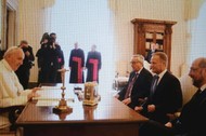 donald tusk, papież franciszek, audiencja, watykan