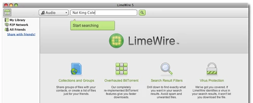 LimeWire jest dostępne także w wersji na popularne w USA komputery Mac. A podobno użytkownicy Apple nie piracą, bo nie muszą...