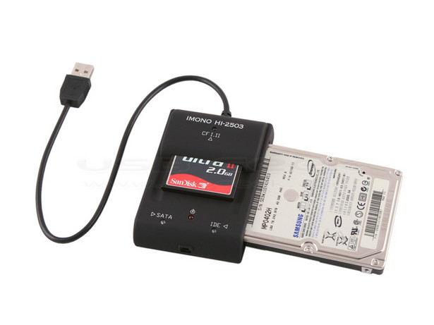 Podręczny mostek IDE/SATA/CF na USB