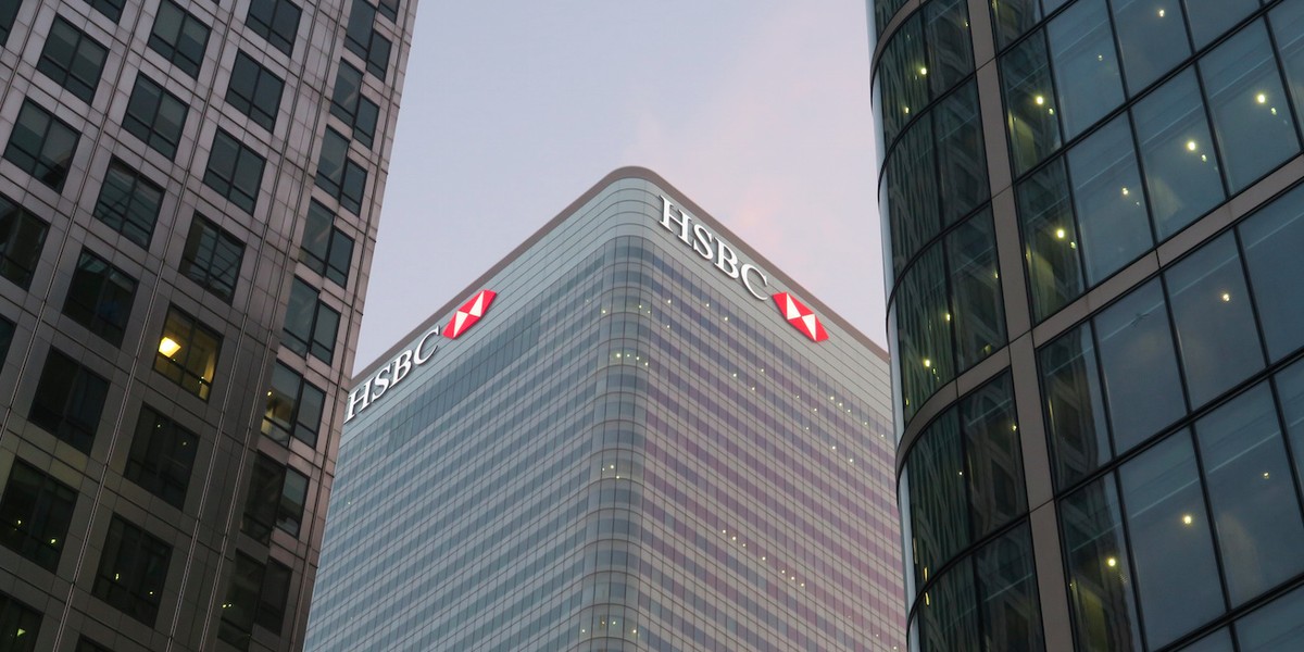 HSBC's Canary Wharf office, its global headquarters.