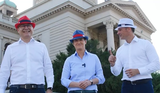 Miloš Vučević, Ana Brnabić, Siniša Mali