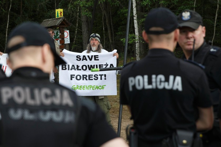 Policja w obozie ekologów. Powód? Nie wygląda to dobrze