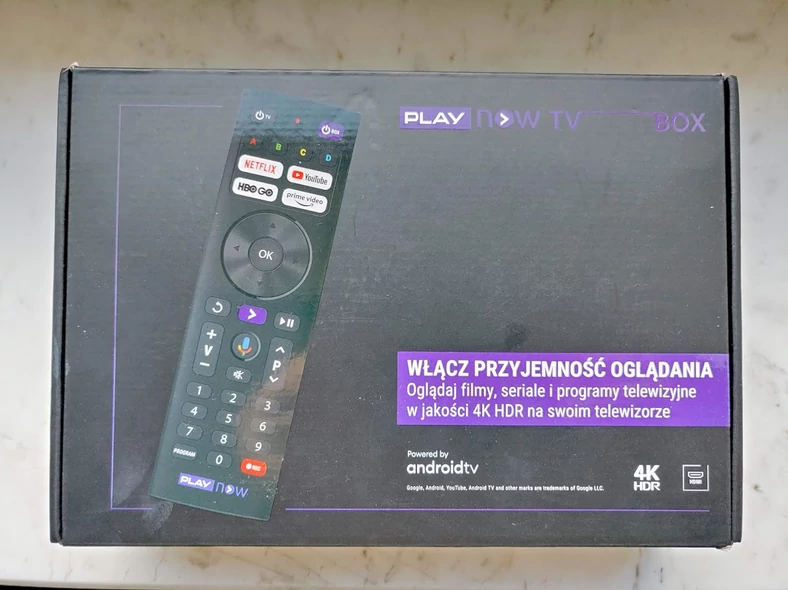 Dekoder Play Now TV Box - opakowanie produktowe