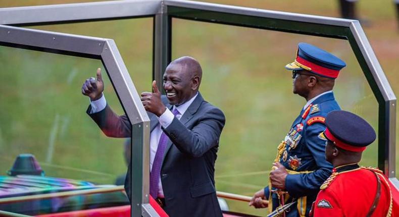 President William Ruto leads Madaraka Day celebrations in Embu County on June 1, 2023