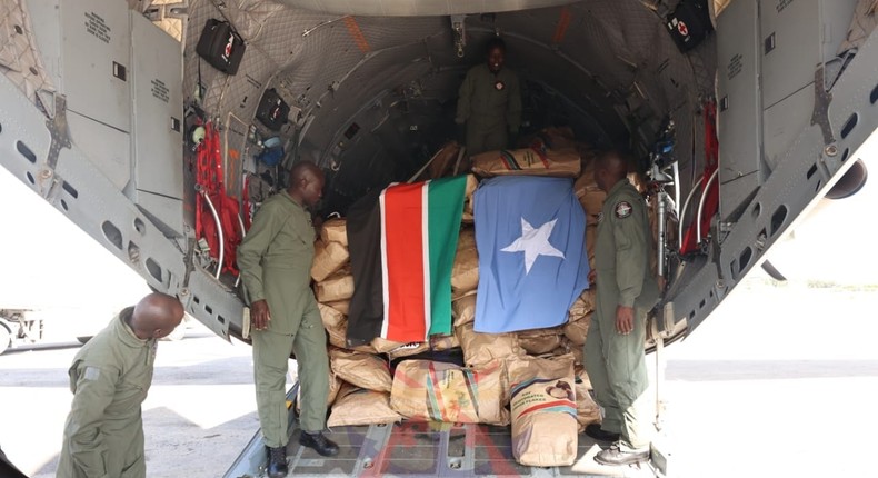 Kenya sends food relief packages to Somalia