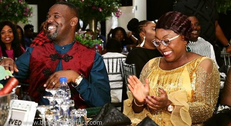 Okey Bakassi and Ezinne Onyegbule have three children together [Instagram/OkeyBakassi]