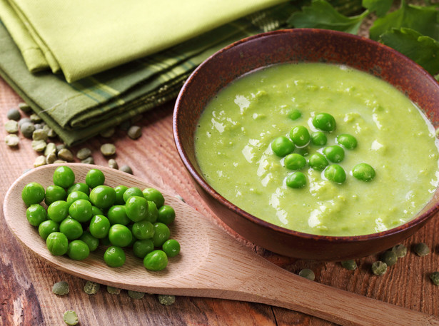 zupa obiad zielony groszek