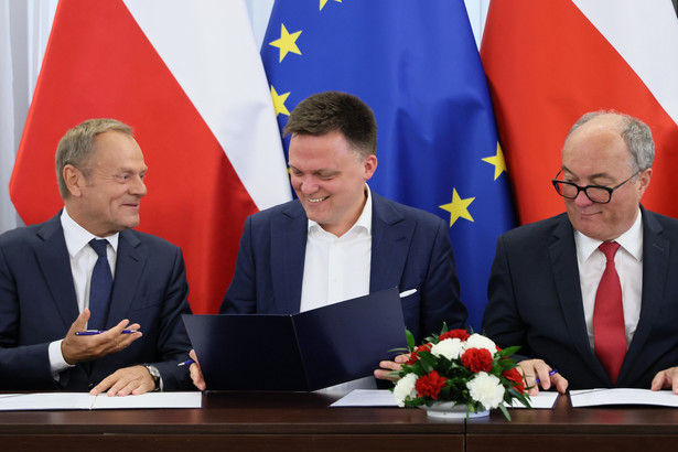 Szymon Hołownia, Donald Tusk, Włodzimierz Czarzasty