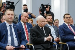 Przemysław Czarnek, Jarosław Kaczyński, Mateusz Morawiecki