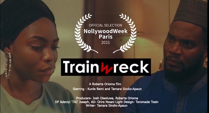 Roberta Orioma's 'Train Wreck' for Nollywood Film Festival [Instagram/crazy_crazy_aj]