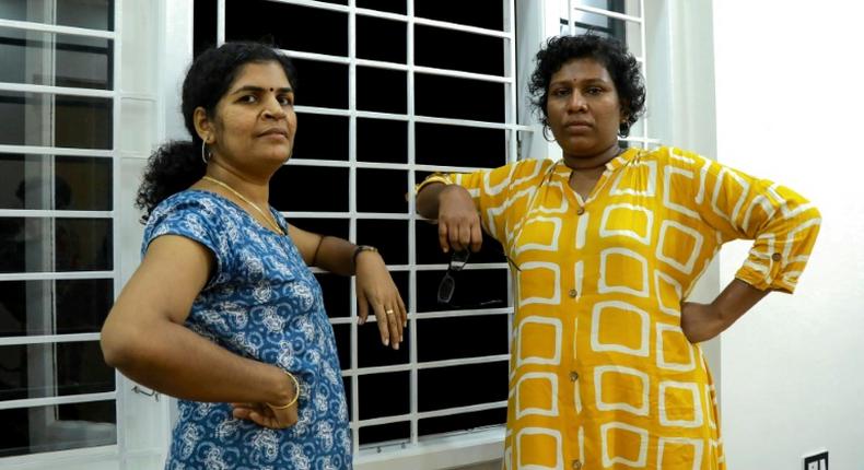 Bindu Ammini (R) and Kanakadurga (L) are in hiding after entering the controversial Sabarimala temple in Kerala