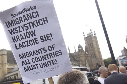 Londyn Anglia Protest Polakow