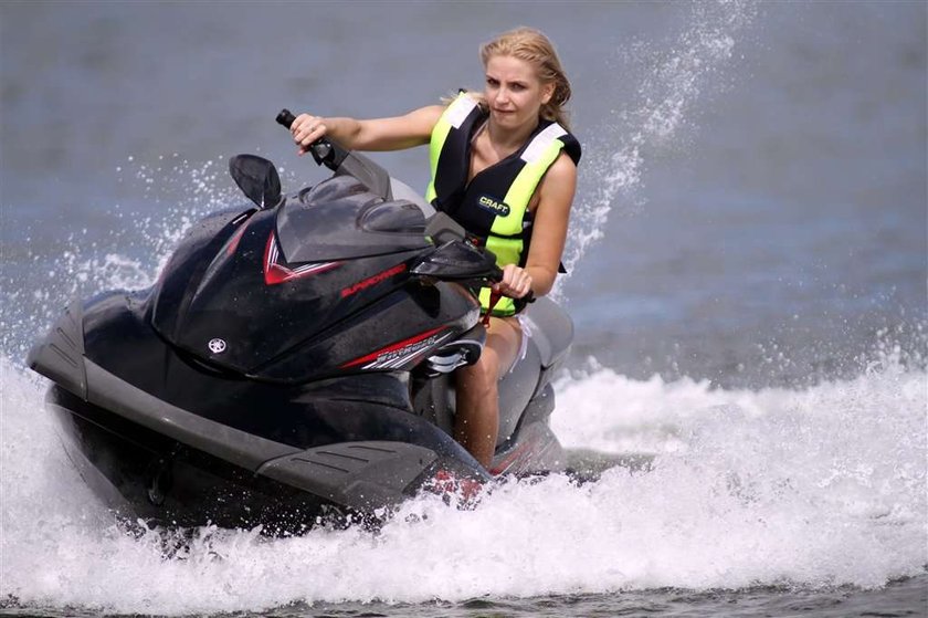 Frytka na plaży na złoto się smaży