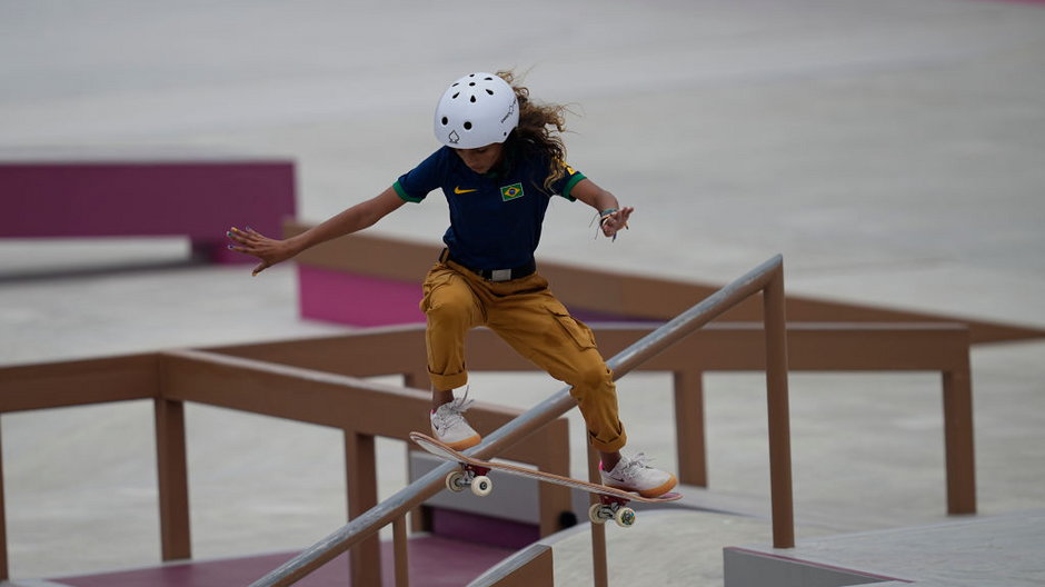 Wicemistrzyni olimpijska w konkurencji street w skateboardingu Rayssa Leal używa pseudonimu "Mała Wróżka"