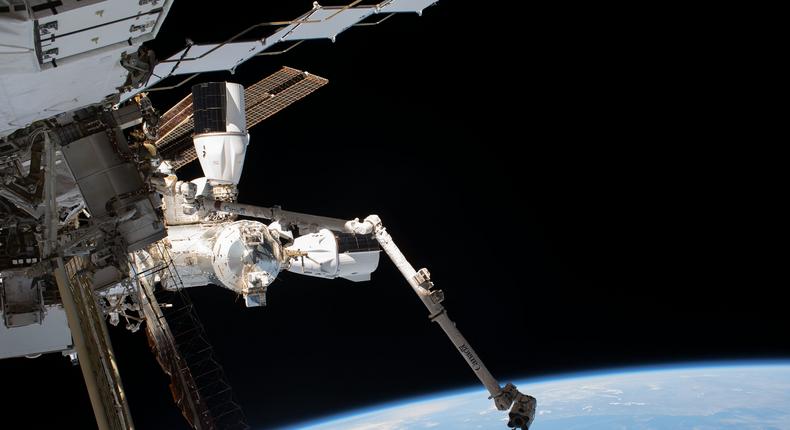 This photo of the ISS' exterior was taken in June 2023.NASA Johnson