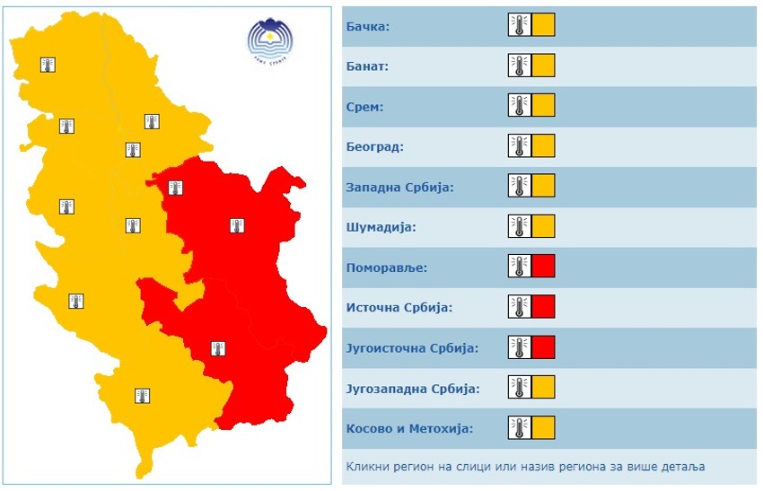 Meteoalarm 12. avgust