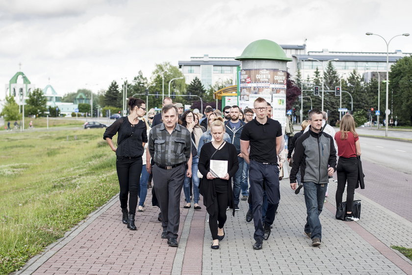 Jastrzębie -Zdrój. Czarny marsz po śmierci Jacka Hrycia