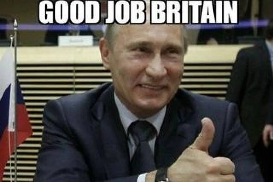 Putin: dobra robota Wielka Brytanio  