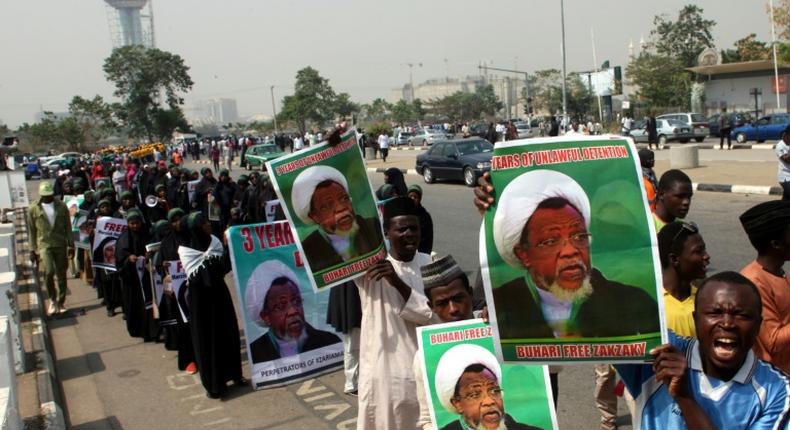 The Shiite sect in Nigeria embark on a procession (Punch)