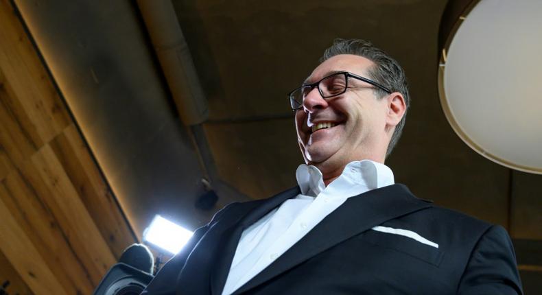 In hidden-camera footage Heinz-Christian Strache, pictured in October 2019, appeared to offer public contracts to a woman posing as the niece of a Russian oligarch, in return for campaign help