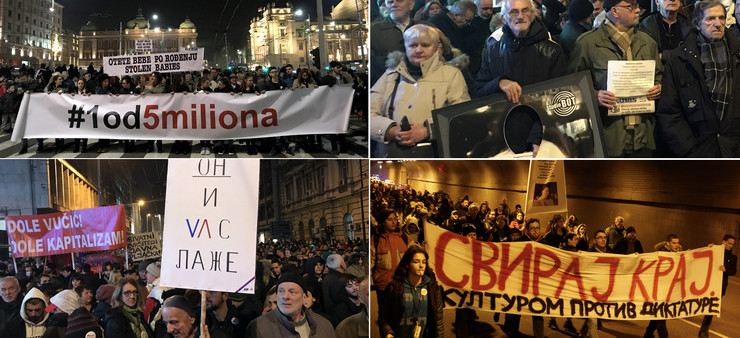 KOLAZ2 Protesti 04 foto V Zivojinovic Z Ilic