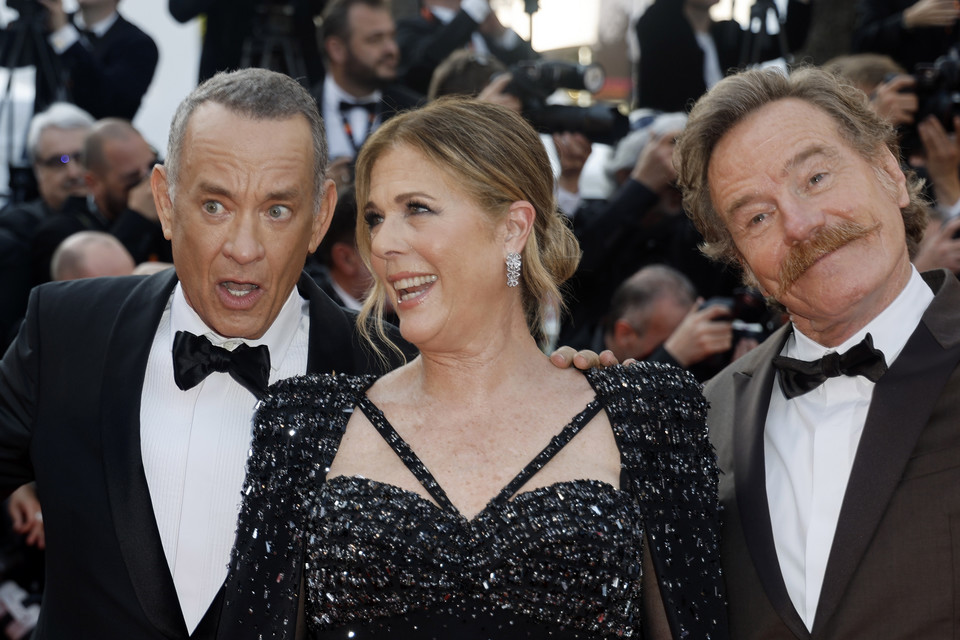 Tom Hanks, Rita Wilson i Bryan Cranston 