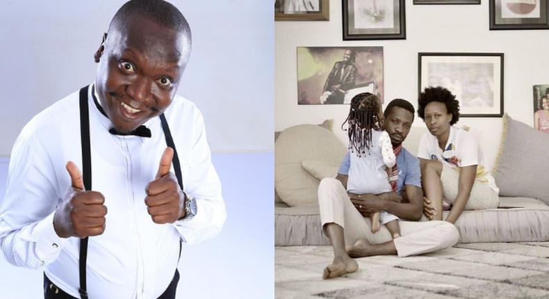 Comedian Patrick Salvado and Bobi Winev with his family