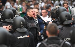 Kibice Legii: Jesteśmy niewinni. Hiszpańska policja biła kobiety i dzieci. My ich tylko broniliśmy