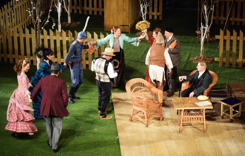 Scena iz predstave "Narodni poslanik"