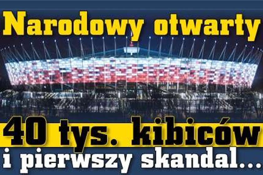 Narodowy otwarty. 40 tys. kibiców i pierwszy skandal... FOTO