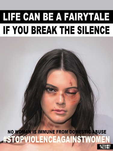 Kendall Jenner w kampanii #stopvilenceagainstwomen