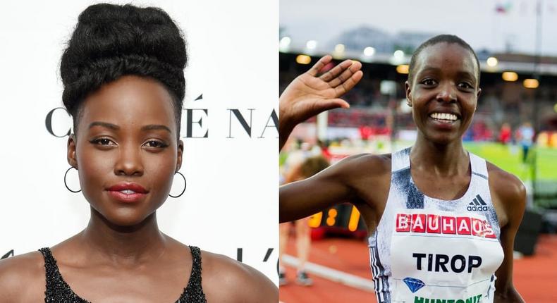 Lupita Nyong'o honours fallen athlete Agnes Tirop on mashujaa day