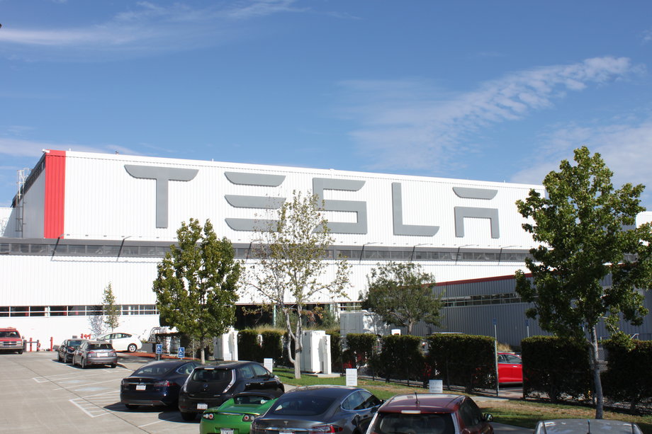 Tesla's factory.