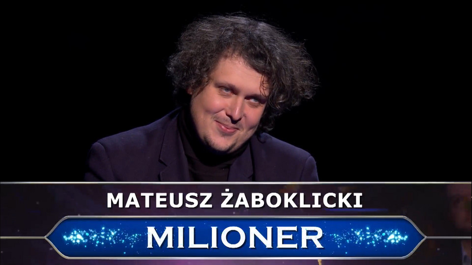 Mateusz Żaboklicki kolejnym "milionerem"