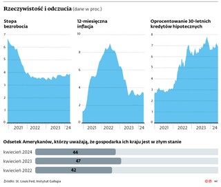 Rzeczywistość i odczucia (dane w proc. )