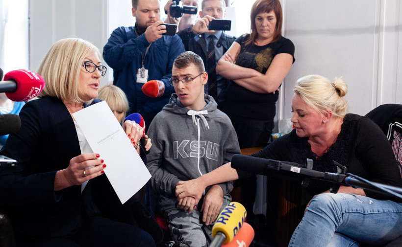 Joanna Kopcińska i protest rodziców osób niepełnosprawnych