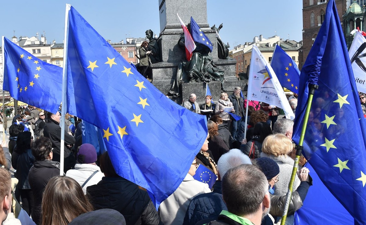 Współne śpiewanie Ody do radości