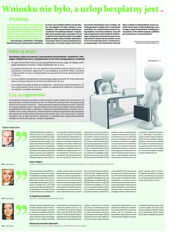 Wniosku nie było, a urlop bezpłatny jest