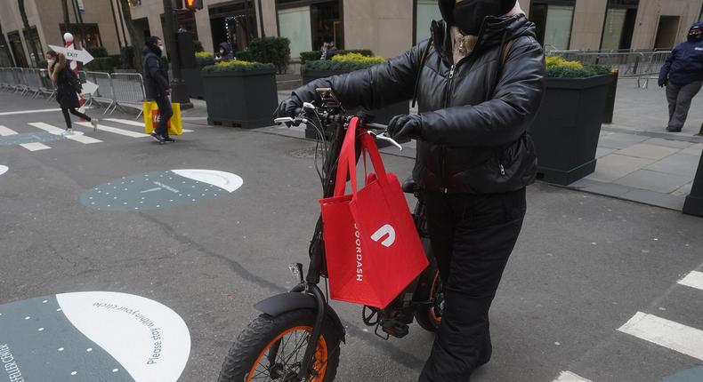Gig workers made less money on apps like Instacart and Uber Eats last year, a new study shows.REuters