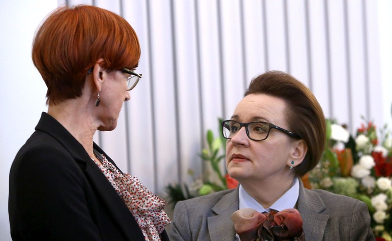 Minister pracy Elżbieta Rafalska i minister edukacji Anna Zalewska