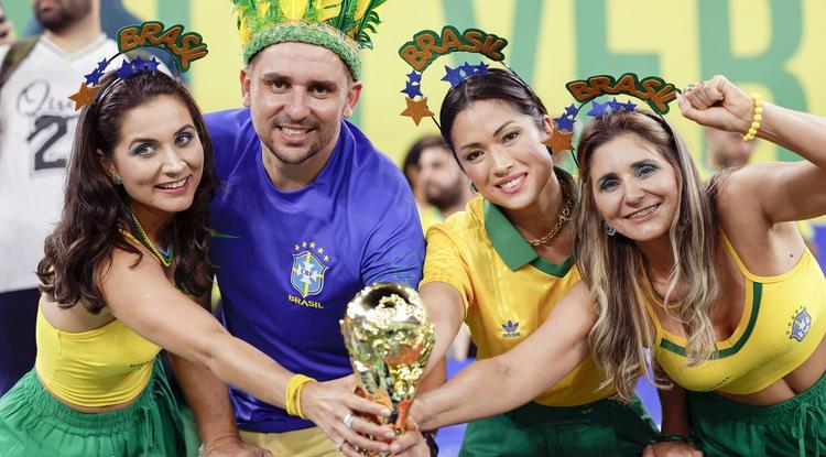 Brazil szurkolók a 2022-es katari vb-n