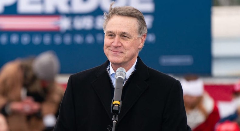 Former Sen. David Perdue.