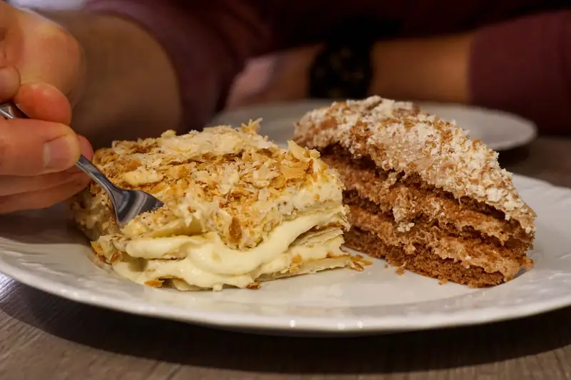 Ciasto Tato - specjał restauracji
i Napoleon po gruzińsku