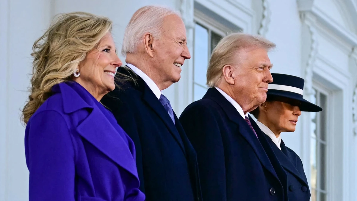 Trumpowie już w Białym Domu. Bidenowie przyjęli ich na herbacie